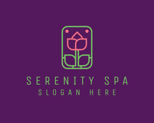 Spa - Eco Flower Spa logo design