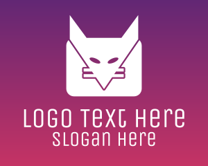 Talking - Message Mail Fox logo design