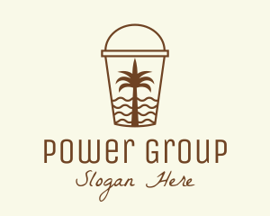 Dessert - Tropical Beach Smoothie logo design