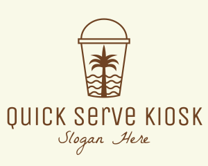 Tropical Beach Smoothie logo design