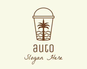 Dessert - Tropical Beach Smoothie logo design