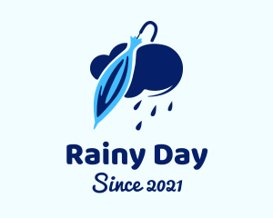 Rainy - Umbrella Rain Cloud logo design