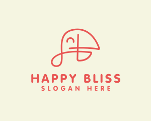 Happy Parrot Bird logo design