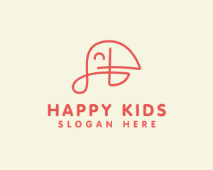 Happy Parrot Bird logo design