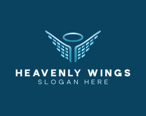 Digital Angel Wing logo design