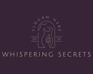 Intimate - Candle Woman Body logo design