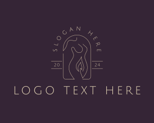 Candle Woman Body Logo