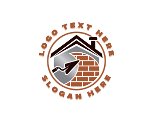 Trowel - Handyman Brick Builder logo design