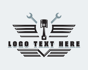 Piston - Automotive Piston Wrench logo design