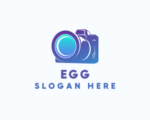 Vlogger - Photography Camera Lens logo design