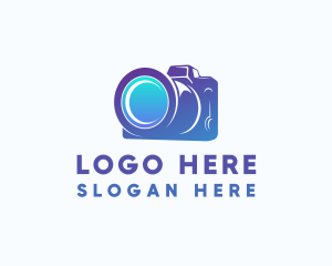 Black Camera - Photography Camera Lens logo design