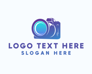 Blogger - Photography Camera Lens logo design