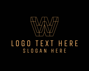 Stock Broker - Construction Firm Letter W logo design