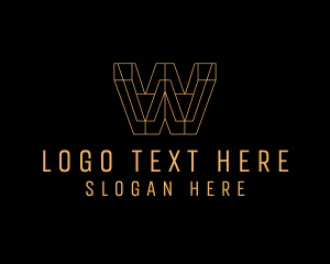 Property Developer - Construction Firm Letter W logo design