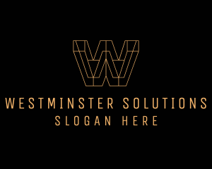 Construction Firm Letter W logo design