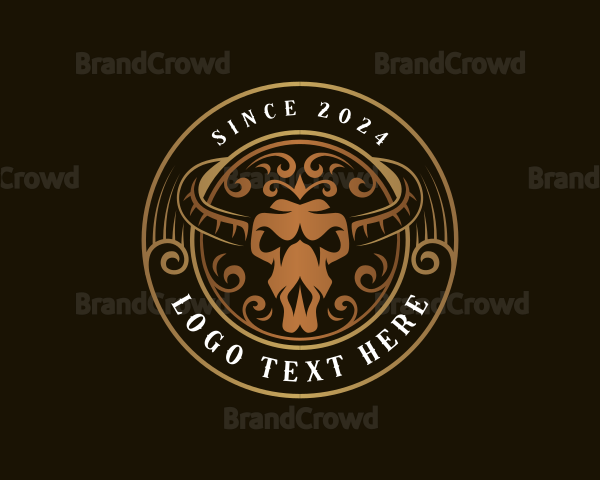 Skull Buffalo Ranch Logo