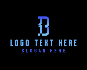 Letter B - Media Tech Gaming logo design