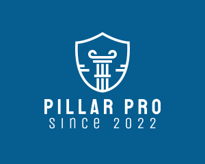 Shield Pillar Security logo design