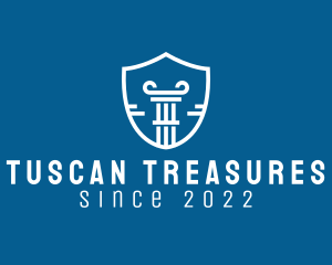 Tuscan - Shield Pillar Security logo design