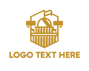 College - US Gold Capitol logo design