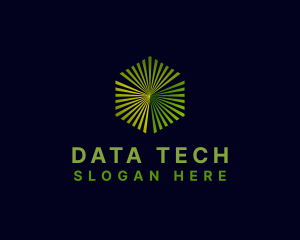 Database - Hexagon Cube Tech logo design