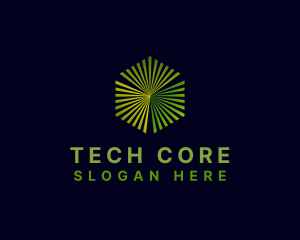 Hexagon Cube Tech logo design