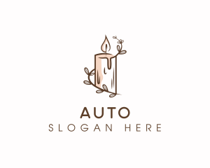 Candle Wax Flame Logo