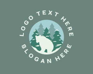 Polar Bear - Bear Nature Park logo design