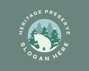 Preservation - Bear Nature Park logo design