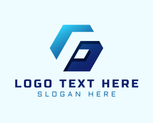 Letter F - Hexagon Business Letter F logo design