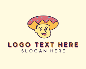 Man - Sweet Donut Man logo design