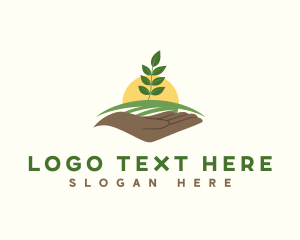 Field - Hand Plant Farming logo design