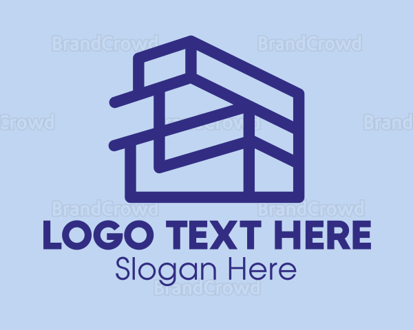 Minimalist Isometric Building Logo