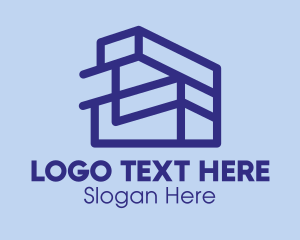 Minimalist Isometric Building  Logo