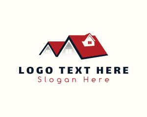 Roof - Residential House Realtor logo design