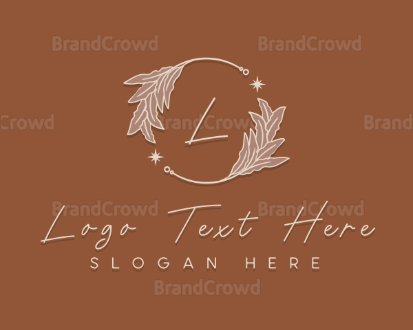 Elegant Herb Wreath Logo