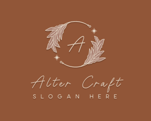 Elegant Herb Wreath logo design