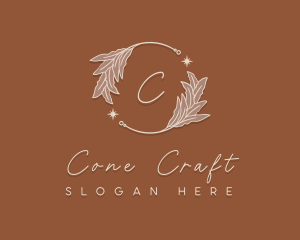 Elegant Herb Wreath logo design