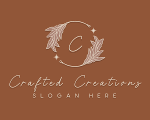 Elegant Herb Wreath logo design