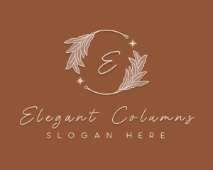 Elegant Herb Wreath logo design