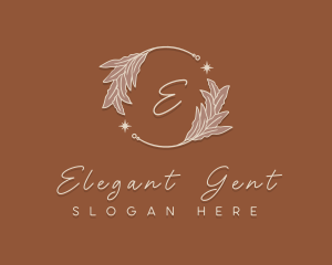 Elegant Herb Wreath logo design