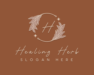 Elegant Herb Wreath logo design