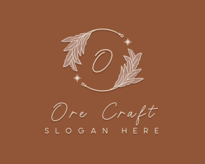 Elegant Herb Wreath logo design