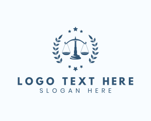 Liberty - Laurel Law Scale logo design