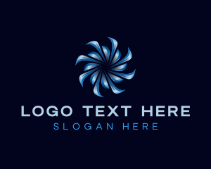 Turbine - Cooling Temperature Turbine logo design