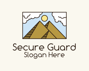 Egypt Pyramid Scenery  Logo