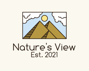 Scenery - Egypt Pyramid Scenery logo design