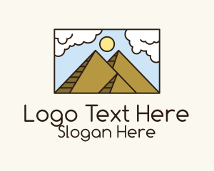 Egypt Pyramid Scenery  Logo