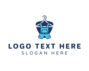 Hanger - Kid Child Clothing logo design