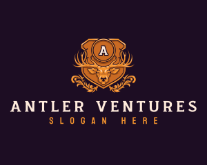 Antler - Wild Deer Antler logo design